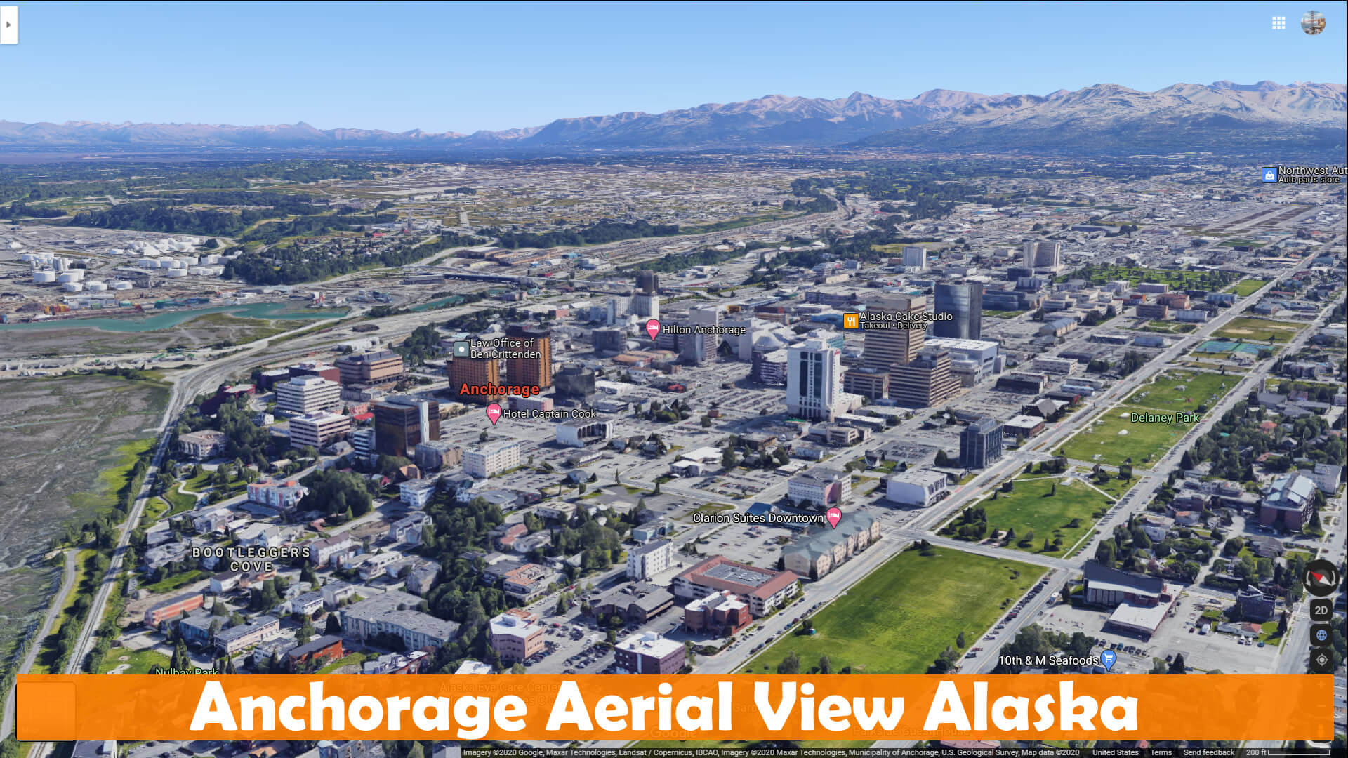 Anchorage Aerial View Alaska